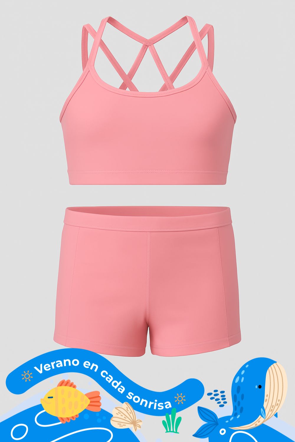 Vestido de baño dos piezas niña junior